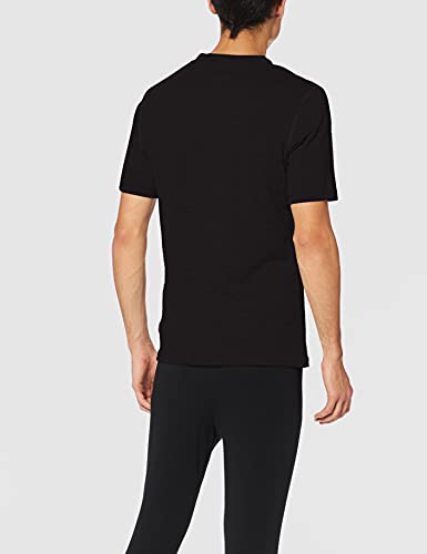 Odlo Camiseta Interior para Hombre Bl Top Crew Neck S/S Natural 100% Merino Warm, Hombre, Camiseta, 110822, Negro, XX-Large