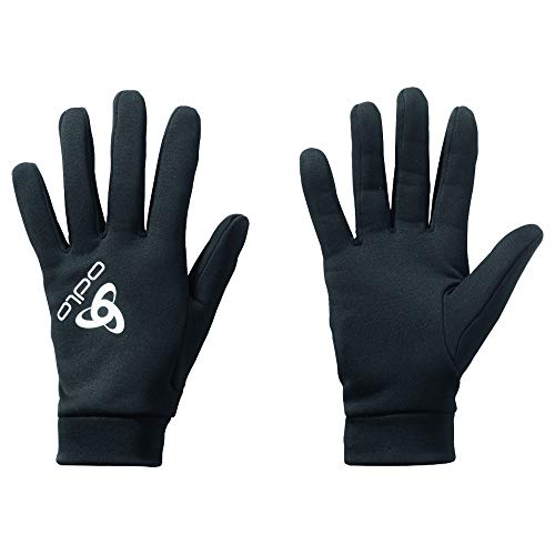 Odlo Gloves STRETCHFLEECE Liner Warm - Guantes Negros (Talla del Fabricante: S)