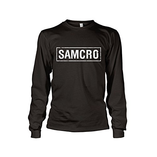 officiellement mercancías bajo licencia Samcro Distressed Long Sleeve – Camiseta (negro) negro large