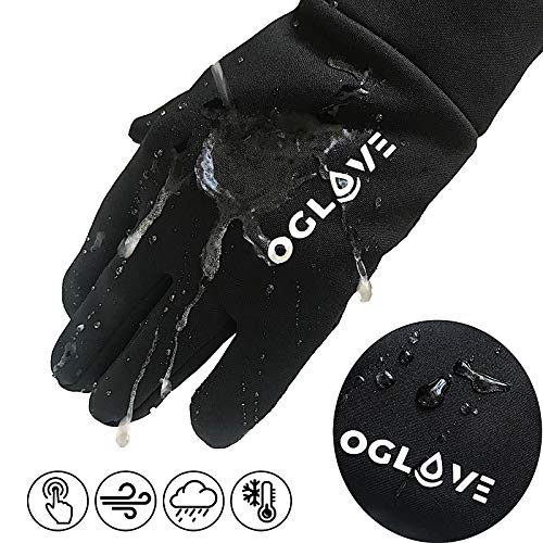 OGLOVE Guantes Deportivos Térmicos Impermeables, Guantes De Campo Sensible con Pantalla Táctil para Fútbol, Rugby, Ciclismo de Montaña, Ciclismo, Pesca y Más, Adulto Extra Grande