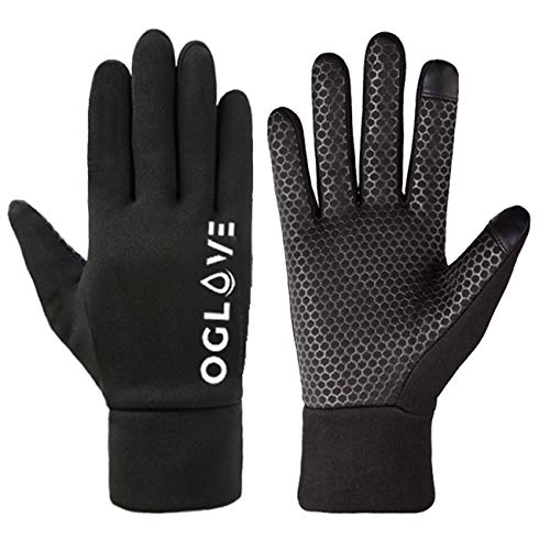 OGLOVE Guantes Deportivos Térmicos Impermeables, Guantes De Campo Sensible con Pantalla Táctil para Fútbol, Rugby, Ciclismo de Montaña, Ciclismo, Pesca y Más, Adulto Extra Grande