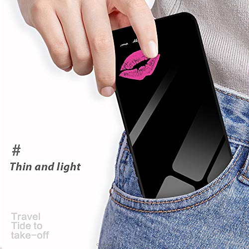 Oihxse Moda Case Compatible para Realme ACE2 Funda Vidrio Templado con Cuerda Cordón TPU Silicona Suave Bumper Cover Anti-Choques Anti-Rasguños Cáscara de Cristal Estuche,A10