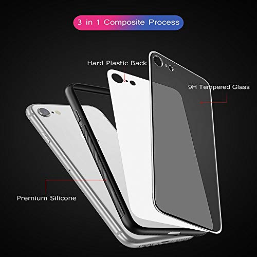 Oihxse Moda Case Compatible para Realme ACE2 Funda Vidrio Templado con Cuerda Cordón TPU Silicona Suave Bumper Cover Anti-Choques Anti-Rasguños Cáscara de Cristal Estuche,A10