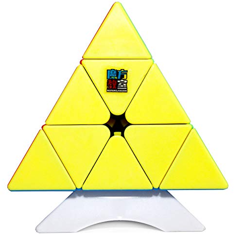 OJIN MoYu MOFANGJIAOSHI Cubing Classroom MFJS Meilong Series Cube Bundle Megaminx & Skewb & Square-1 & Pyramid Bright Cube con Paquete de Regalo + Cuatro Cubos trípodes (Sin Etiqueta)