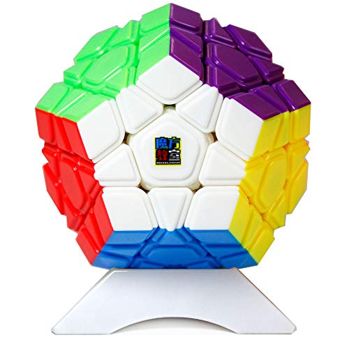 OJIN MoYu MOFANGJIAOSHI Cubing Classroom MFJS Meilong Series Cube Bundle Megaminx & Skewb & Square-1 & Pyramid Bright Cube con Paquete de Regalo + Cuatro Cubos trípodes (Sin Etiqueta)