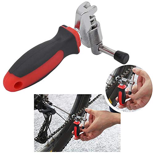 OKBY Bike Chain Breaker-Bike Chain Removal Breaker Drive Splitter Cutter Link Repair Tool Accesorio de manivela de Bicicleta(Rojo)