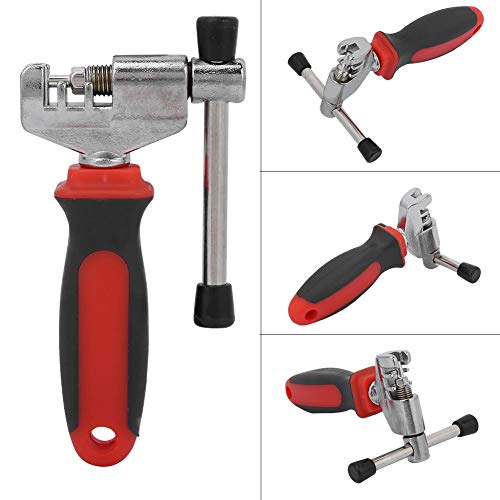 OKBY Bike Chain Breaker-Bike Chain Removal Breaker Drive Splitter Cutter Link Repair Tool Accesorio de manivela de Bicicleta(Rojo)