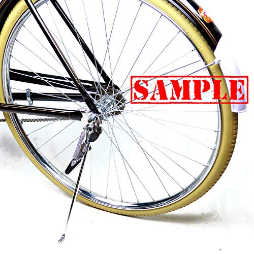 OldNewBikes Pata de Cabra - Caballete Lateral - de Acero Cromado para Bicicleta clásica Retro Vintage con Ruedas de tamaño 28" (700)