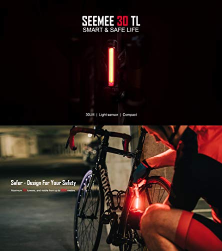 Olight SEEMEE 30 TL luz trasera recargable bicicleta luz trasera bicicleta linterna para ciclismo, con sensor de luz ambiental