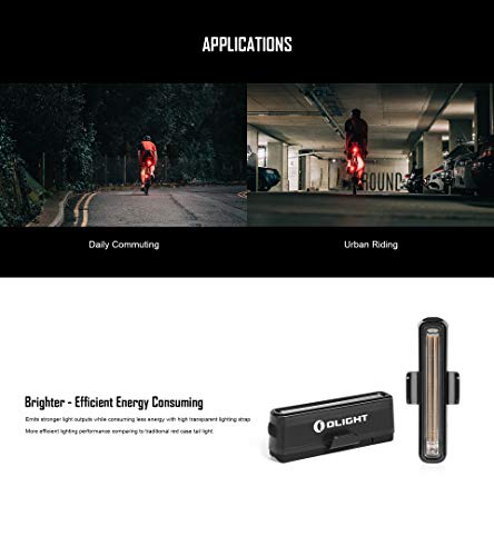 Olight SEEMEE 30 TL luz trasera recargable bicicleta luz trasera bicicleta linterna para ciclismo, con sensor de luz ambiental