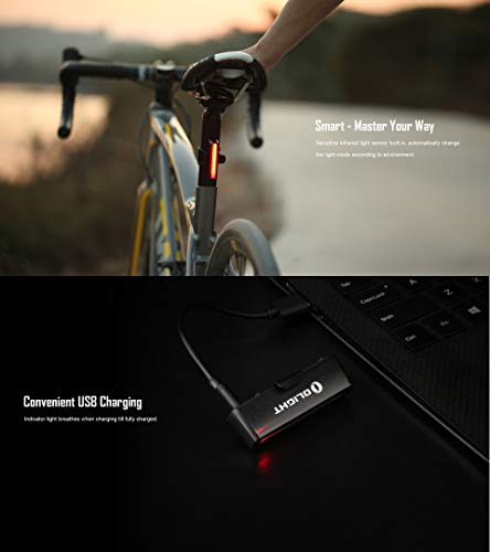 Olight SEEMEE 30 TL luz trasera recargable bicicleta luz trasera bicicleta linterna para ciclismo, con sensor de luz ambiental