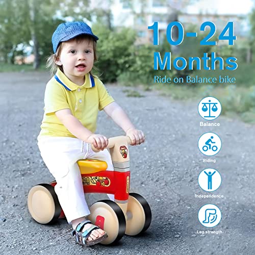 OLYSPM Bicicleta sin Pedales Bicicleta Bebe 1 año Correpasillos Bebe 1 año, Adecuado para niños de 10 a 24 Meses,Bici Bebe 1 año Excelente Regalo para Bebe de 1 Año