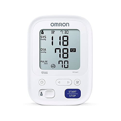 OMRON M3 - Tensiómetro de brazo digital con detección del pulso arrítmico, validado clínicamente