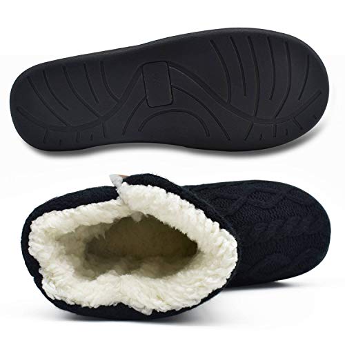 ONCAI Zapatillas de casa para Mujer en Invierno Lana Artificial Forrada de Botones en el Lateral, cómoda y cálida.