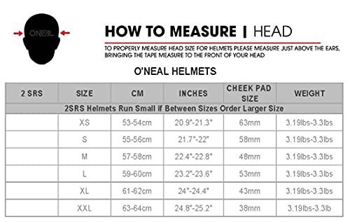O'Neal 2SRS RL Helmet SLICK white/black M (57/58cm)