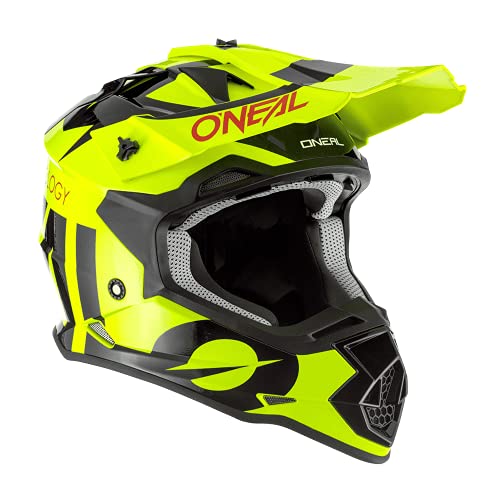 Oneal 2SRS Youth Helmet Slick Neon Yellow/Black L (53/54 cm) Casco, Adultos Unisex