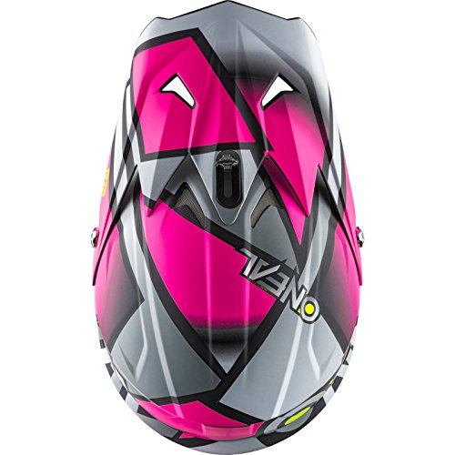 O'Neal 3 Series Womens Radium Helmet (Gray/Pink/Hi-Viz, X-Large)