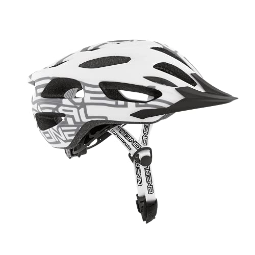 O'NEAL | Casco de Bicicleta de montaña | Enduro All-Mountain | Eficiente Sistema de ventilación, Sistema de Ajuste de Tallas, Aprobado por la EN1078 | Casco Q RL | Adultos | Blanco | Talla XS/S/M