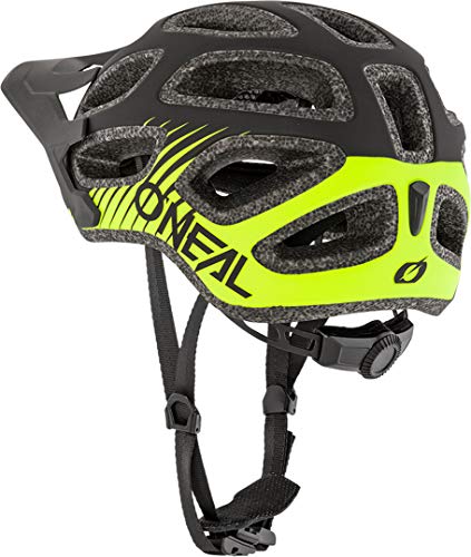 O'NEAL | Casco de Bicicleta de Montaña | MTB Downhill Freeride | Casco All-Mountain/Enduro, Ajuste Ajustable | Casco Thunderball Airy | Adulto | Negro Amarillo Neón | Talla M/57-XL/61