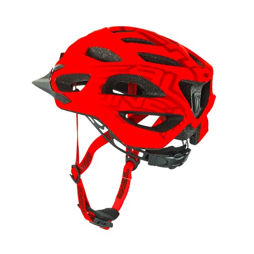 O'NEAL | Casco de Ciclismo de montaña | Enduro All-Mountain | Sistema de ventilación eficiente, Sistema de Ajuste de Talla, Aprobado por EN1078 | Casco Q RL | Adulto | Rojo | Talla XS/S/M