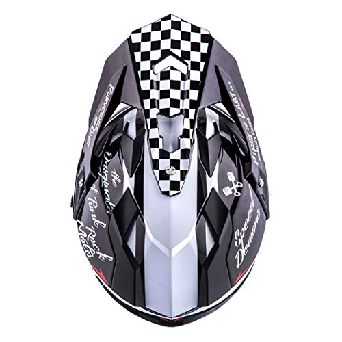 O'NEAL | Casco de Moto | Moto Enduro | Aberturas de ventilación para un máximo Flujo de Aire y refrigeración Visera Solar integrada | Casco Sierra Torment | Adultos | Blanco Negro | Talla L