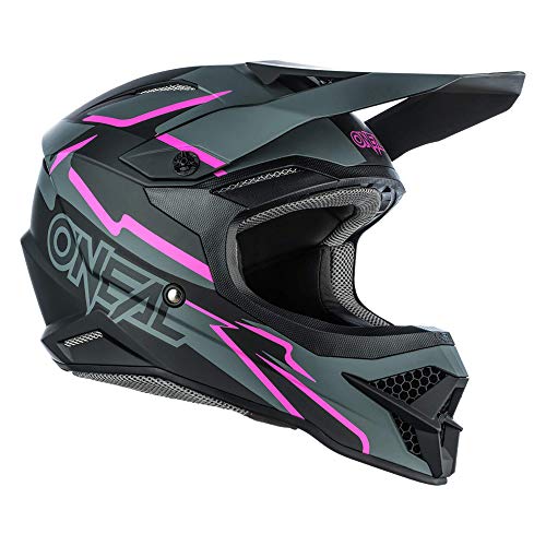 O'Neal | Casco de Motocross | MX Enduro | ABS Shell, Estándar de Seguridad ECE 22.05, Ventilación para una óptima ventilación y refrigeración | Voltaje del casco 3SRS | Adultos | Negro Rosa | Talla M