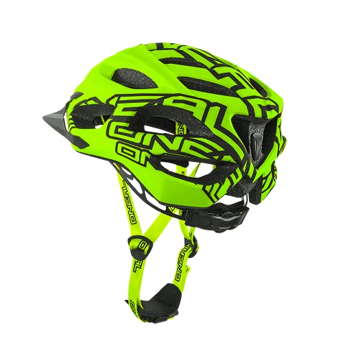 O'NEAL | Casco para Bicicleta de montaña | All-Mountain | Sistema de ventilación eficiente, Sistema de Ajuste de Talla, Aprobado por la EN1078 | Casco Q RL | Adultos | Amarillo Neón | Talla L/XL/XXL