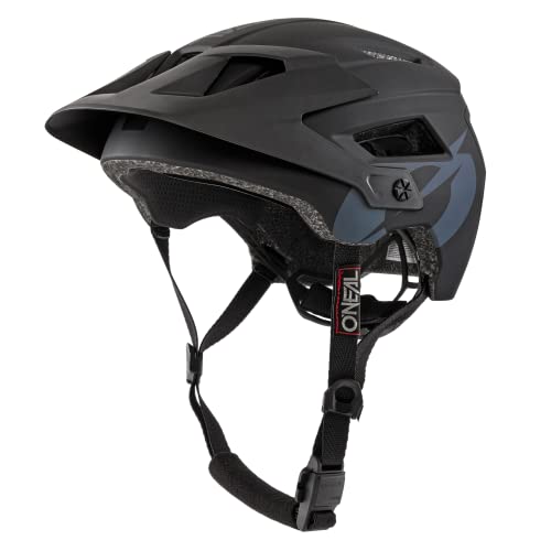 O'NEAL | Casco para Bicicleta de montaña | Enduro Aperturas de ventilación para refrigeración, Almohadillas Lavables, Norma de Seguridad EN1078 | Casco Defender Solid | Adultos | Negro | Talla L/XL