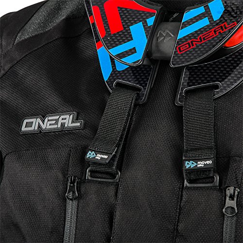 O'Neal | Chaqueta de motocicleta | Enduro Motocross | Material exterior repelente al agua, bolsillos protectores en la espalda, codos y hombros | Baja Racing Jacket | Adultos | Negro | Talla L
