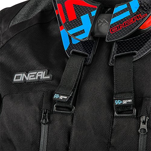 O'Neal | Chaqueta de motocicleta | Enduro Motocross | Material exterior repelente al agua, bolsillos protectores en la espalda, codos y hombros | Baja Racing Jacket | Adultos | Negro | Talla XL