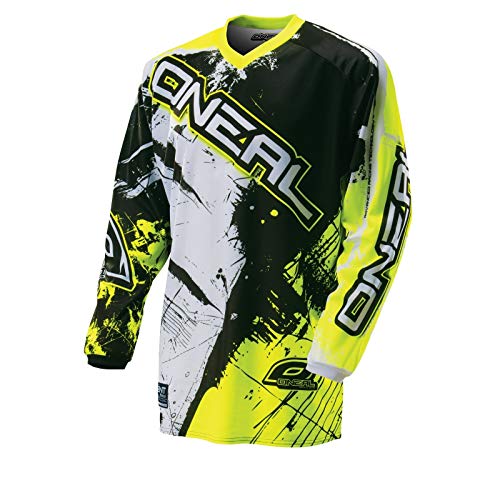 O'Neal Element Jersey Shocker Enduro Downhill 0024S-60 - Camiseta de motocross, amarilla y negra, color negro / amarillo, tamaño XL