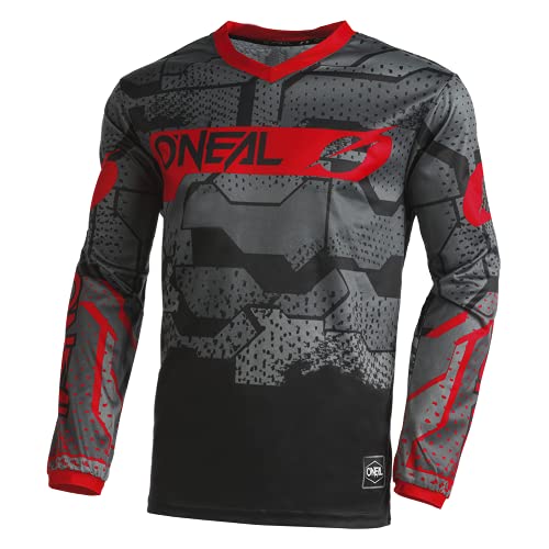 O'Neal Element Jersey SUÉTER, Unisex-Adult, Negro/Rojo, M