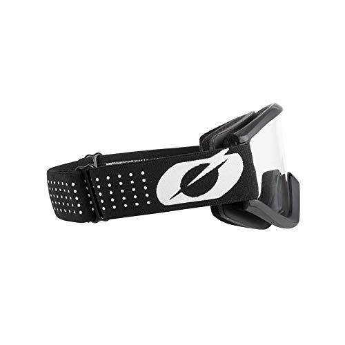 O'Neal | Gafas de ciclismo y motocross | MX MTB DH FR | Lente 3D de 1,2 mm para una máxima claridad, protección contra los rayos UV | Gafas VAULT Solid | Negro Blanco | Talla única