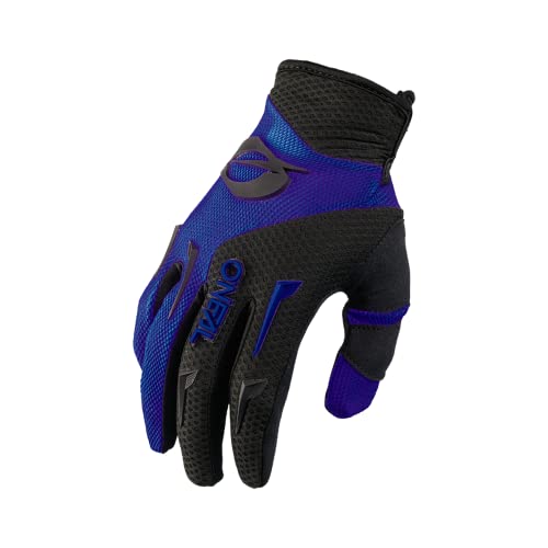 O'NEAL | Guantes de Motocross MX MTB DH FR Downhill Freeride | Materiales duraderos y Flexibles, Palma ventilada | Guantes de Elementos | Hombres | Negro Azul | Talla L