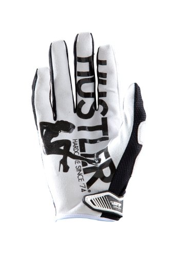 O'Neal Jump - Guantes MX DH Hustler, blanco/negro, guantes de bicicleta de montaña MX DH, para circuitos de tierra y Enduro, 0385JH-0, unisex, color Negro , tamaño small