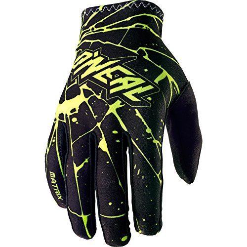 O'Neal Matrix Enigma Guantes de Bicicleta, Negro/neón, L