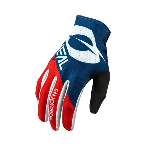 Oneal Matrix Glove Stacked Blue/Red S/8 Protecciones MX Motocross, Adultos Unisex