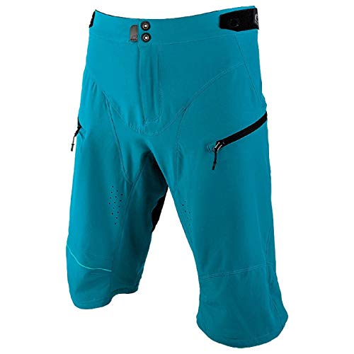 O'Neal | Mountain Bike Shorts | MTB Mountain Bike DH Downhill FR Freeride | Material Impermeable y Transpirable, 100% poliéster | Rockstacker Shorts | Adultos | Azul | Talla 34/50