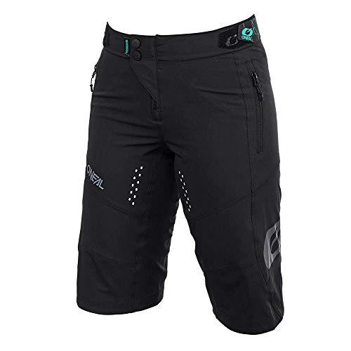 O'Neal | Pantalones de Ciclismo de montaña | MTB Mountain Bike DH Downhill FR Freeride | Corte Femenino, transpiración y Estiramiento Transpirable | Soul Women's Shorts | Adult | Negro | Talla L