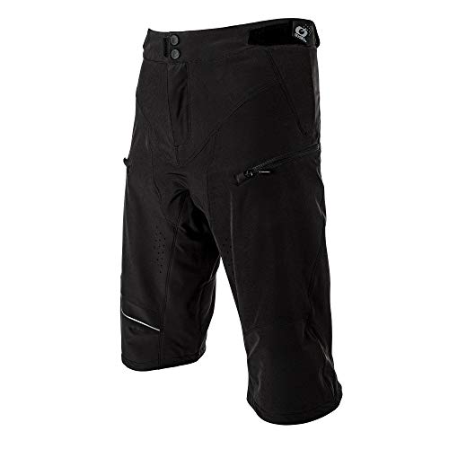 O'Neal | Pantalones de Ciclismo de montaña | MTB Mountain Bike DH Downhill FR Freeride | Material Impermeable y Transpirable, Poliéster | Rockstacker Shorts | Adultos | Negro | Talla 32/48