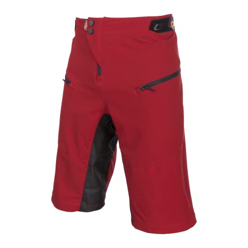 O'Neal | Pantalones de Ciclismo de montaña | MTB Mountain Bike DH Downhill FR Freeride | Respirables, Ventilación con Corte láser, Corte Activo | Pin It Shorts | Adultos | Naranja Roja | Talla 28/44