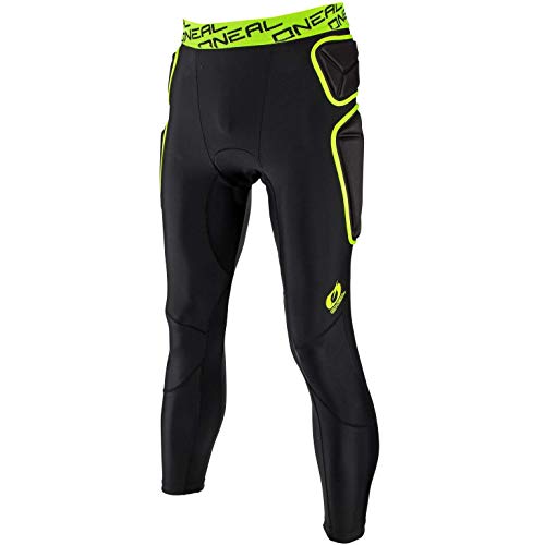 O'NEAL | Pantalones de Motocross | BMX Downhill Enduro | EVA de alta densidad para protección de la cadera, costuras elásticas, acolchado ergonómico | Pantalones Trail | Adultos | Lima negra | Talla S