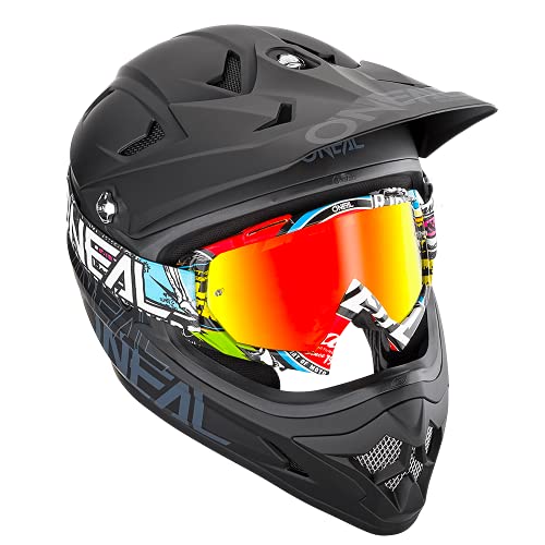 O'NEAL | Repuestos de gafas de Motocross | Enduro de motocicleta | Diseño de marco moderno, lente de alta calidad de 1,2 mm 3D, 100% de protección UV | Radio de la gafa B10 | Crank Multi | Talla única