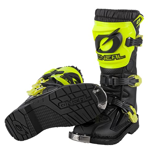 O'Neal Rider Pro Botas DE Motocicleta, Unisex-Adult, Amarillo NEÓN, 38 EU