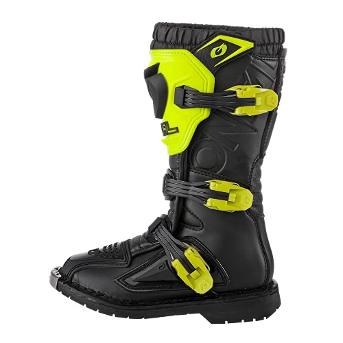 O'Neal Rider Pro Botas DE Motocicleta, Unisex-Adult, Amarillo NEÓN, 38 EU