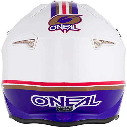 Oneal Volt Helmet ROTHMANS White/Purple/Red S (55/56cm) Casco Moto MX-Motocross, Adultos Unisex