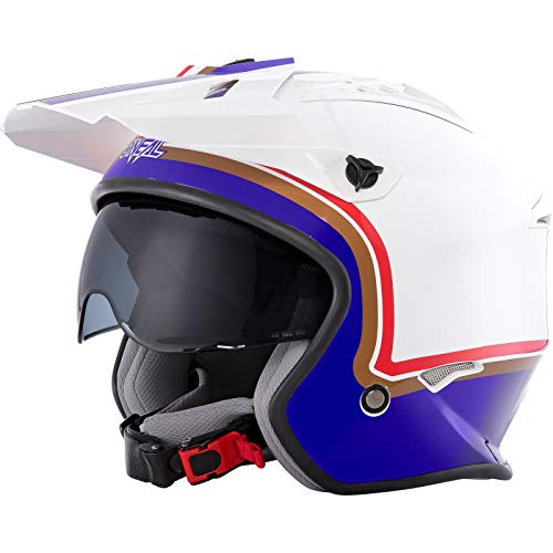 Oneal Volt Helmet ROTHMANS White/Purple/Red S (55/56cm) Casco Moto MX-Motocross, Adultos Unisex