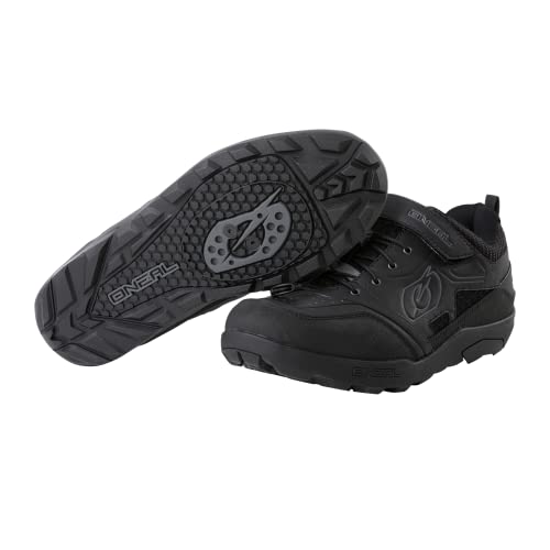 O'NEAL | Zapatos de Ciclismo | Mountainbike MTB DH FR Downhill Freeride | excelente Agarre, Suela SPD, Sistema de Enganche rápido, Transpirable | Zapatos Traverse SPD | Adultos | Negro | Talla 41