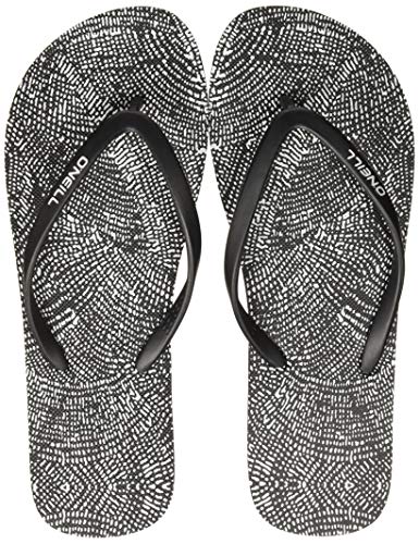 O'Neill 9A9518_36 Chanclas, Mujer, Black White, 36