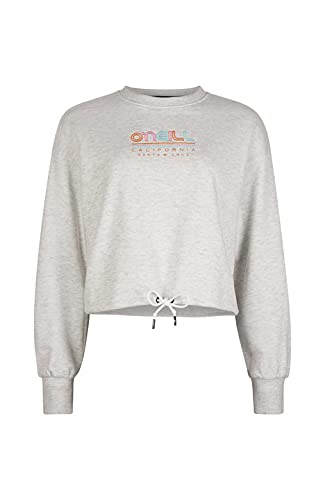 O'NEILL All Year Crew Sweatshirt Sudadera, Mujer, 8101 White Melee, Regular